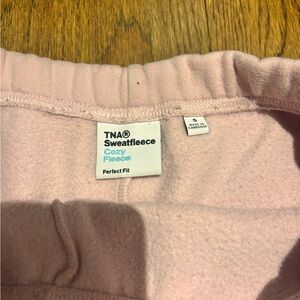 TNA women Pink Sweatfleece Bottoms
